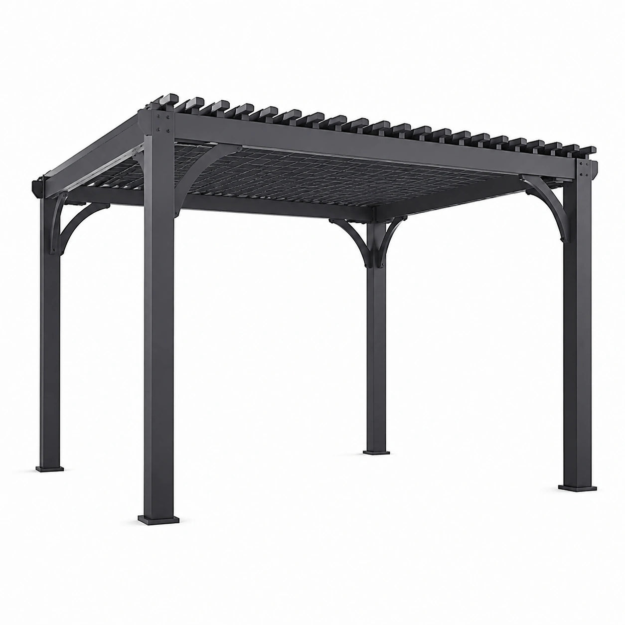 Pergola en aluminium anthracite 300x300x250 cm