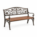 Banc de jardin en fonte et bois de teck