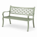Banc de jardin en aluminium vert clair 120 cm