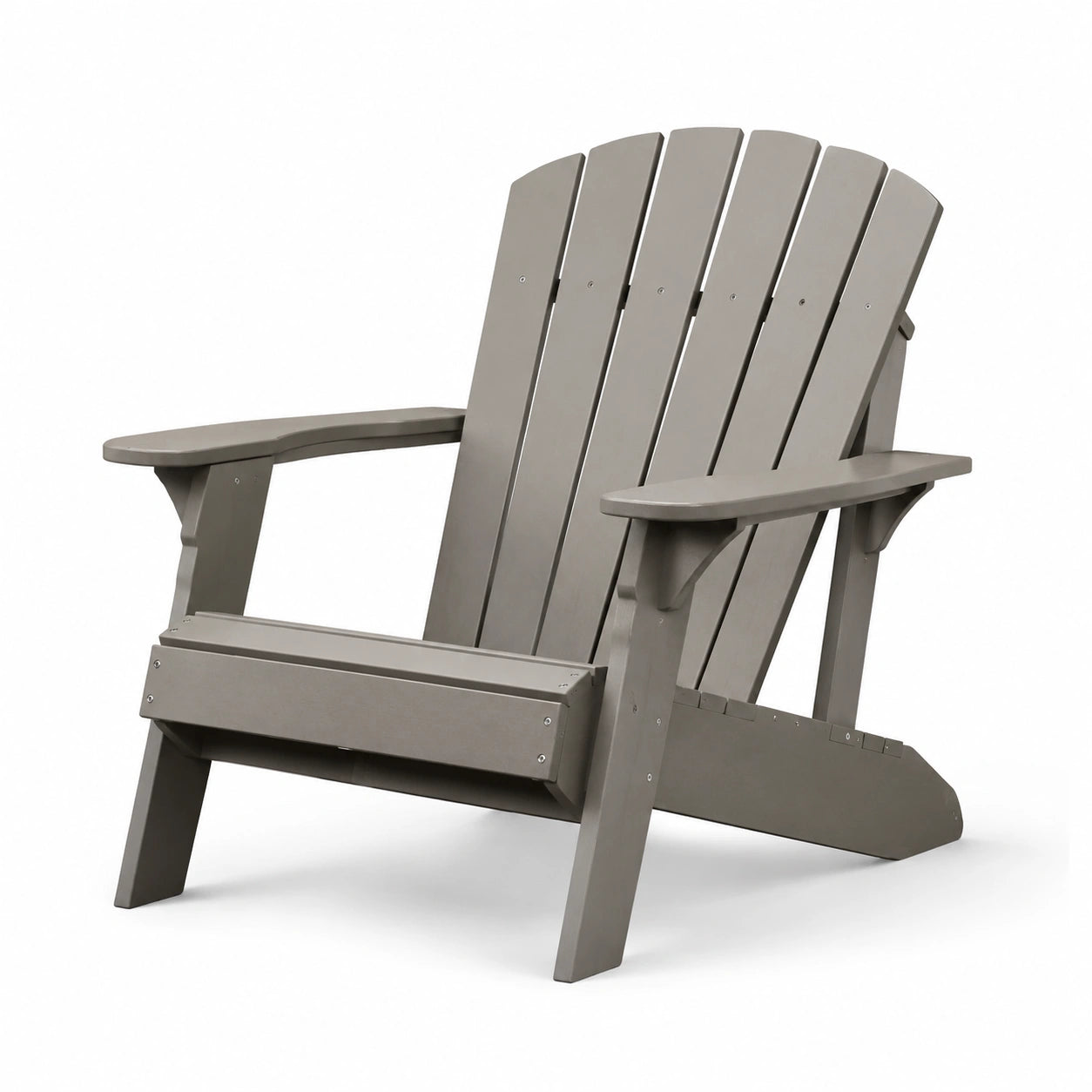 Chaise Adirondack en bois composite gris