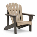 Fauteuil Adirondack en bois composite beige et marron